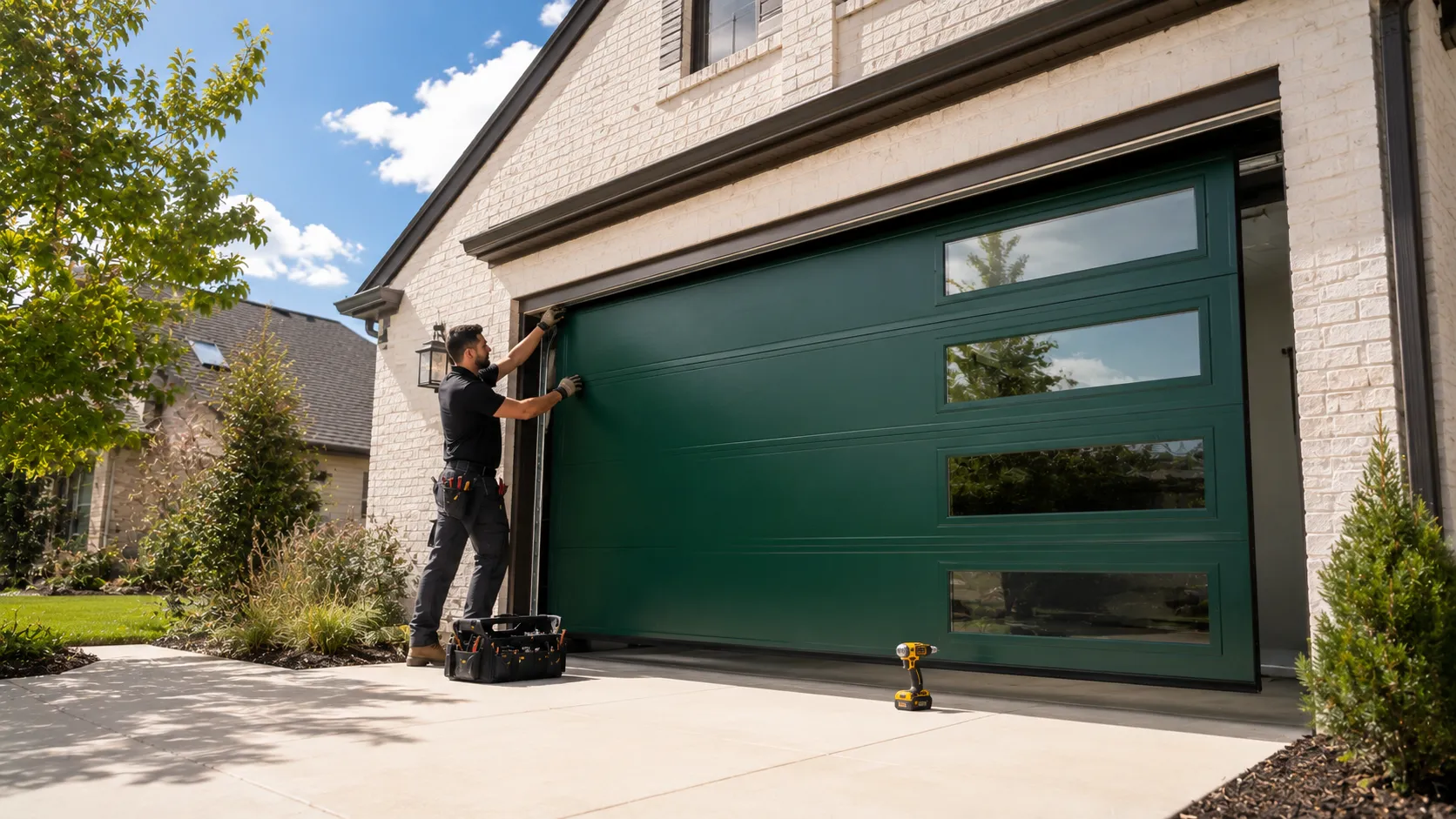 Panel Replacement for Coral Terrace's 1958-Era Garage Doors