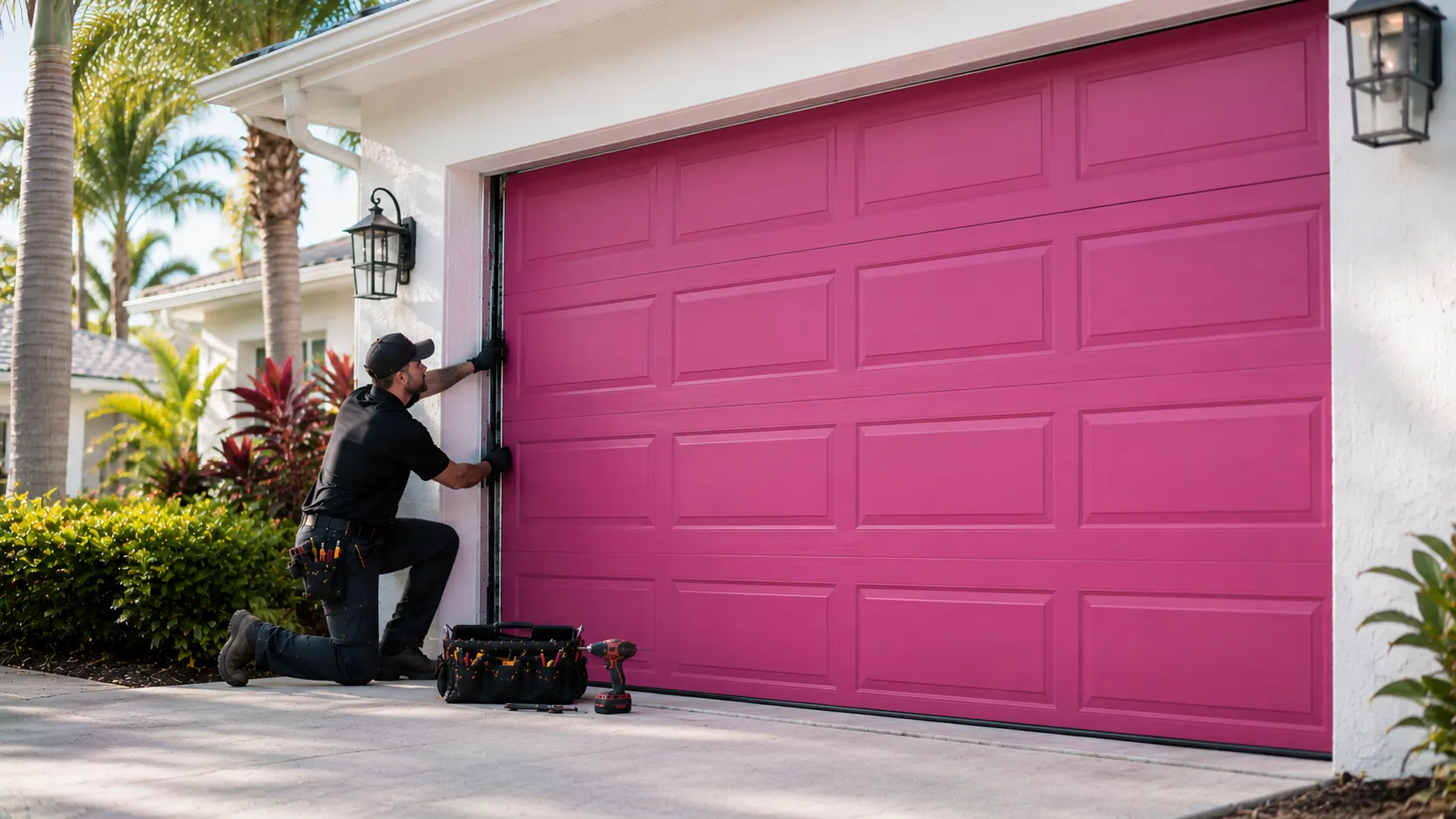 Tell us what’s wrong - Miami garage door service