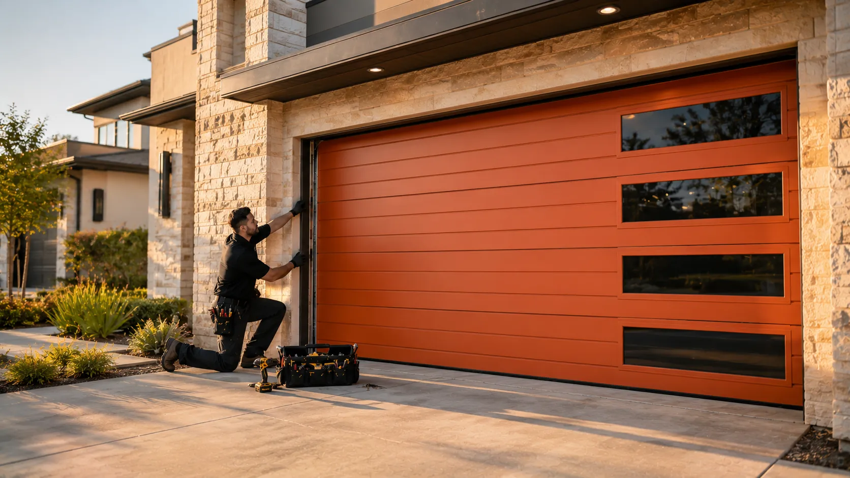 Garage door guides for Miami homeowners