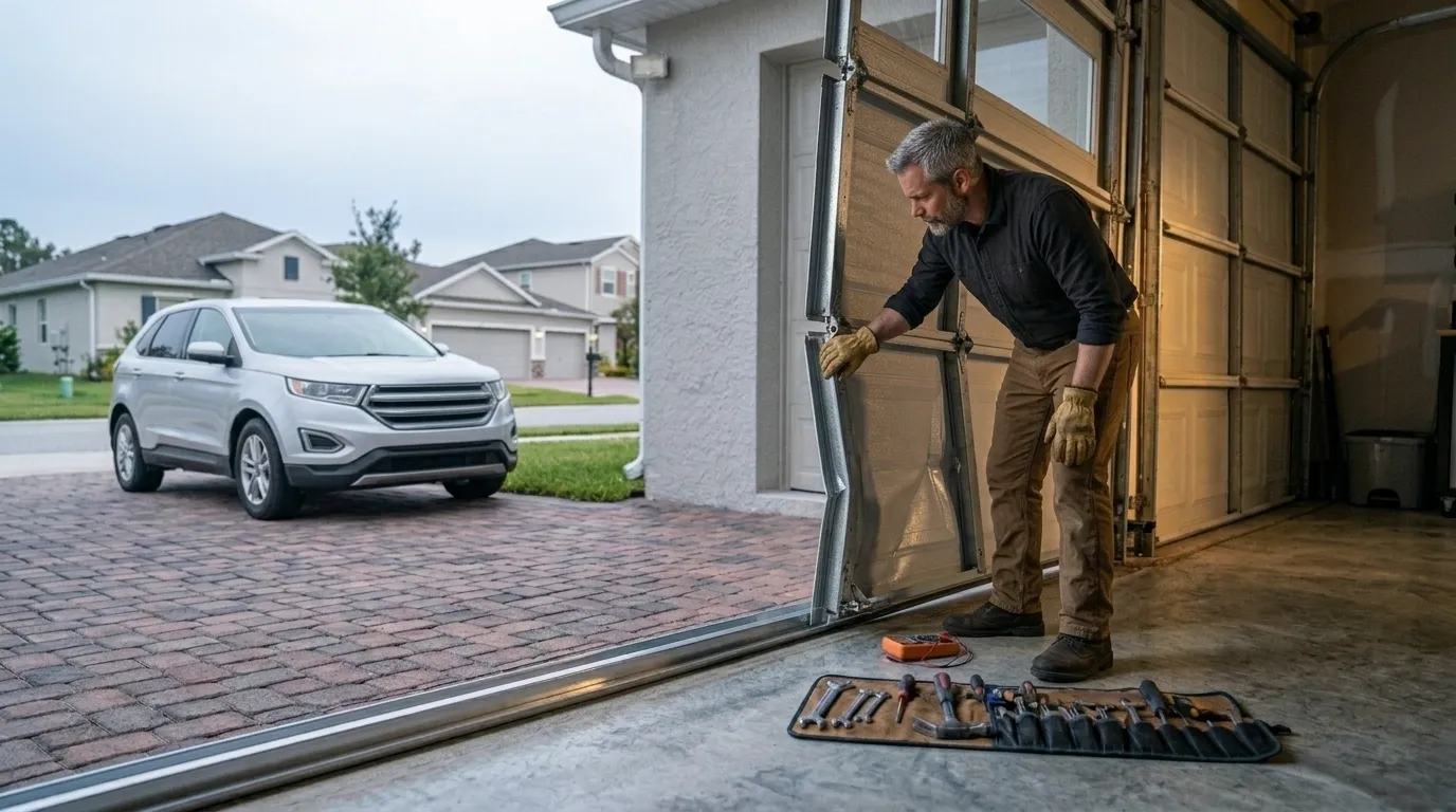 Repaired & tested - Miami garage door service