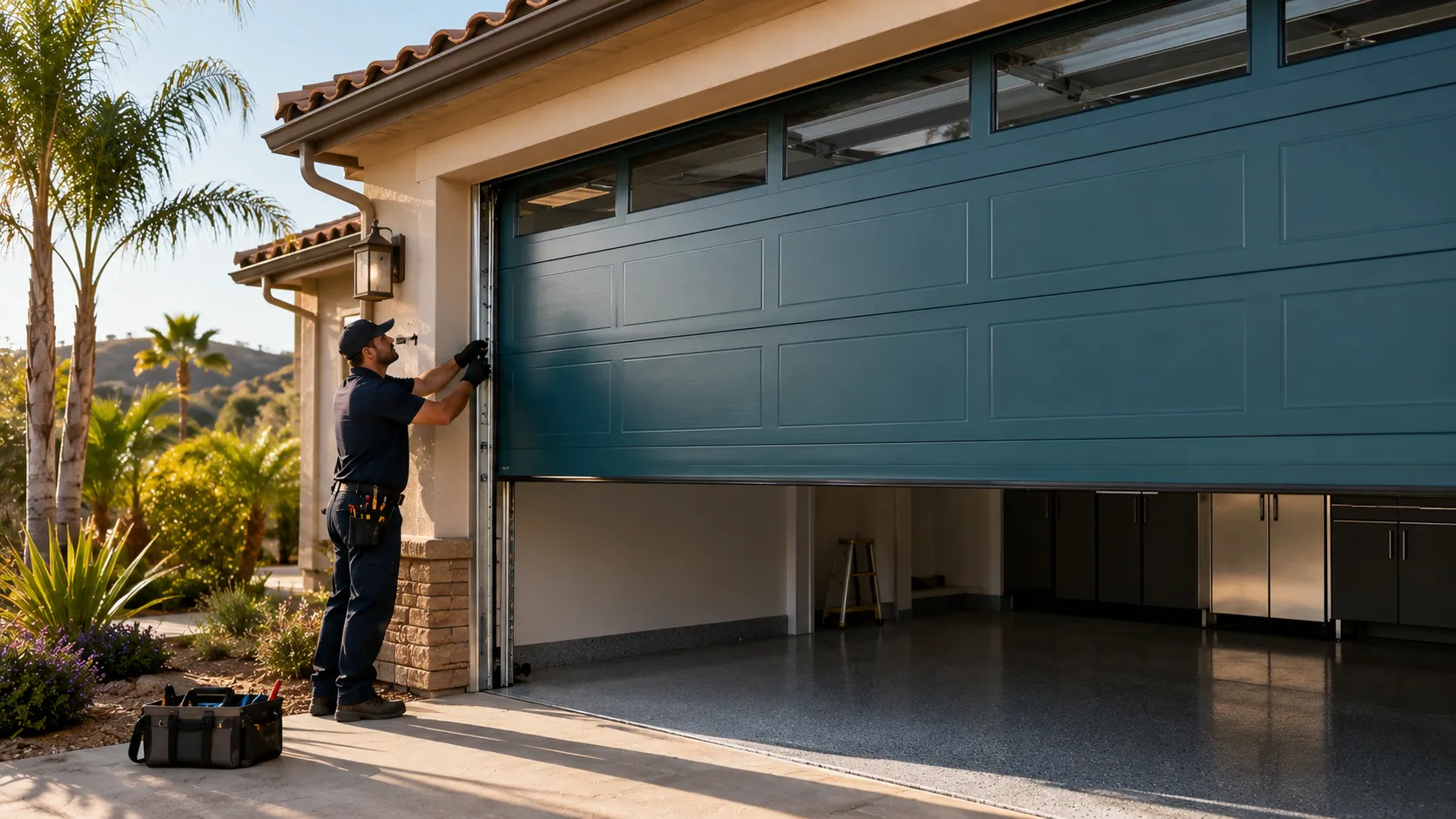 Garage door guides for Miami homeowners